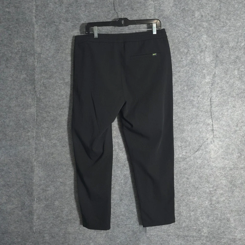 Zara Jogger Pants Mens L Black Solid Drawstring Lounge Activewear Casual Solid